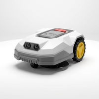 Robot Lawn Mower — 1.5 Acre Ultra Quiet Self Charging Robot Mower, up to 4 Inches Cutting Height, Robotic Lawn Mowers with RTK+4 Eye Vision, Mapping and anti Theft Tech, APP Control — Studio Shot