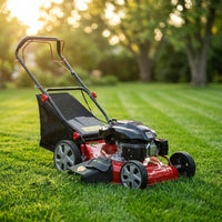 Self Propelled Lawn Mower, 141 Cc Gas Engine Lawn Mower, Push Lawn Mower with 50L Grass Tank — Studio Shot