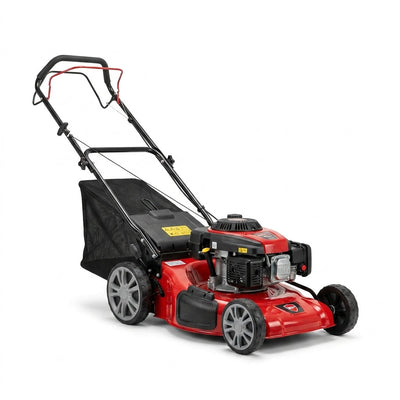Gas Self Propelled Lawn Mower Built to Cut Thick Brush, 141cc Engine, 20-Inch Blade, 50L Grass Tank