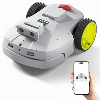 Robot Lawn Mower Designed for Effortless Maintenance, RTK GPS Mapping, 4-Eye Vision, Self Charging